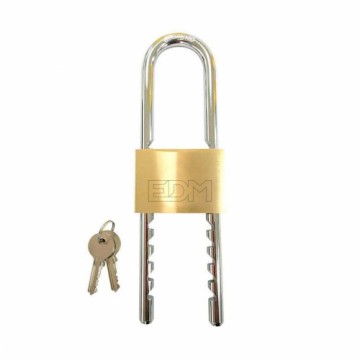 Piekaramā atslēga ar slēdzeni EDM Regulējams Misiņš Loks (6-16 cm)