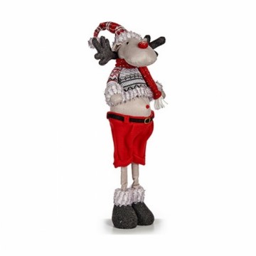 Krist+ Christmas reindeer Sarkans Pelēks Balts Krēmkrāsa (15 x 63 x 22 cm)