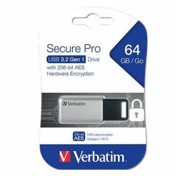 USВ-флешь память Verbatim Secure Pro 64 Гб Чёрный