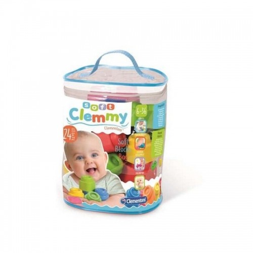 Klucīšu Būvēšanas Spēle Baby Clemmy Clementoni (24 pcs) (13 x 20,5 x 26,5 cm) image 1