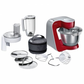 Virtuves Kombains BOSCH MUM58720 1000W 3,9L EasyArmLift Sarkans Sudrabs 1000 W 9 L