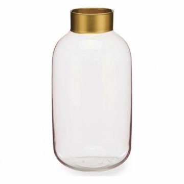 Gift Decor Vāze Gluds Rozā Bronza Stikls (14,5 x 29,5 x 14,5 cm)