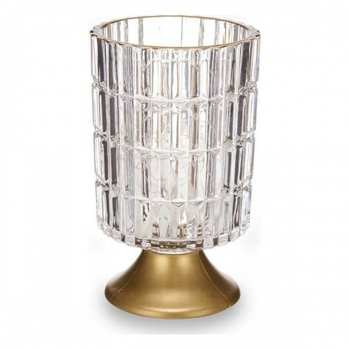 Gift Decor LED laterna Metāls Bronza Caurspīdīgs Stikls (10,7 x 18 x 10,7 cm) image 1
