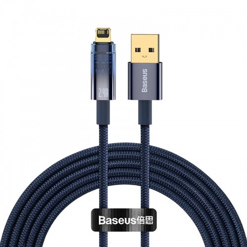 Baseus Explorer USB to Lightning Cable, 2.4A, 2m (blue) image 1