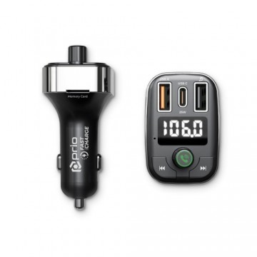 Prio Bluetooth FM Transmitter & Fast Charge Car Charger 50W