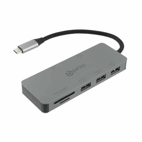 Prio 7in1 Multiport USB-C Adapteris image 1