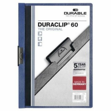 Папка-портфолио Durable Duraclip 60 Прозрачный Темно-синий A4