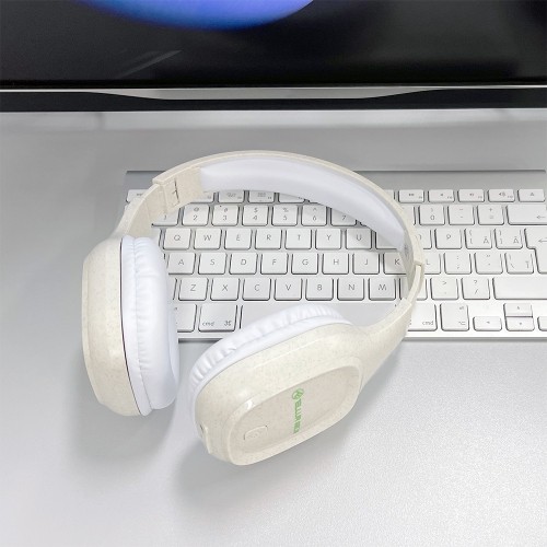 Tellur Green Bluetooth Over-Ear Headphones Pulse Foldable cream image 3