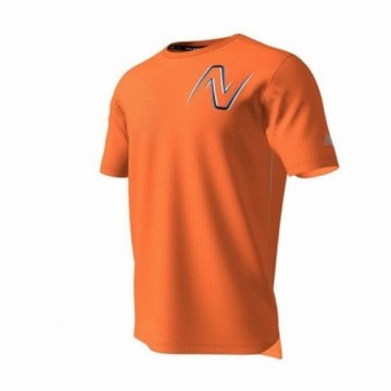 Vīriešu Krekls ar Īsām Piedurknēm New Balance GR Impact Run Oranžs