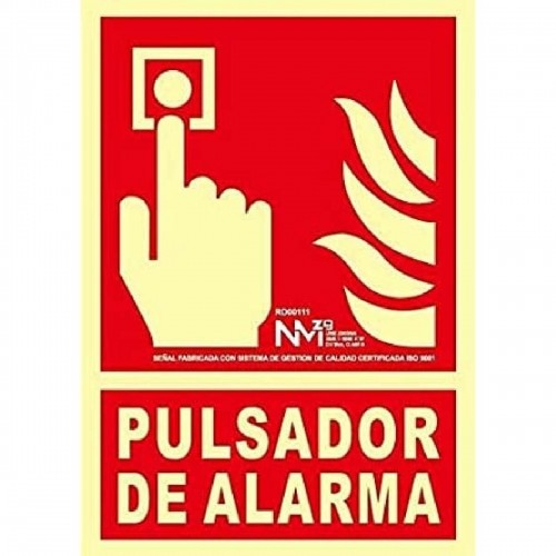 Zīme Normaluz No utilizar en caso de incendio PVC (21 x 30 cm) image 1