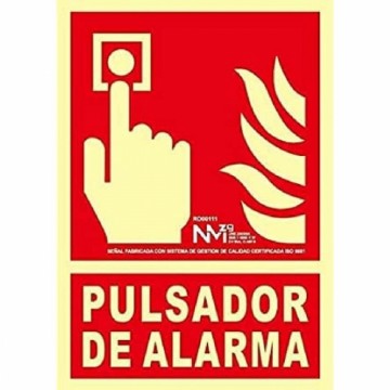 Zīme Normaluz No utilizar en caso de incendio PVC (21 x 30 cm)