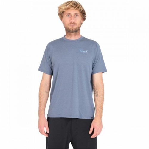Vīriešu Krekls ar Īsām Piedurknēm Hurley One Only Slashed UPF Zils image 1