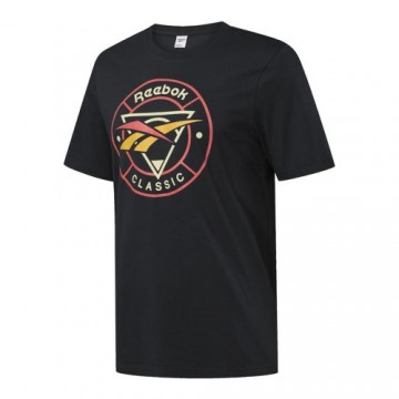 Vīriešu Krekls ar Īsām Piedurknēm Reebok  Classic Trail Melns