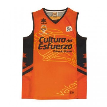 Īsais Tops Luanvi Valencia Basket Oranžs Poliesters