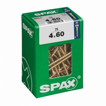 Skrūvju kaste SPAX Koka skrūve Plakana galva (4 x 60 mm) (4,0 x 60 mm)