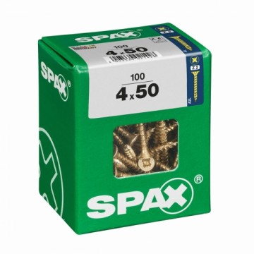Skrūvju kaste SPAX Koka skrūve Plakana galva (4 x 50 mm) (4,0 x 50 mm)