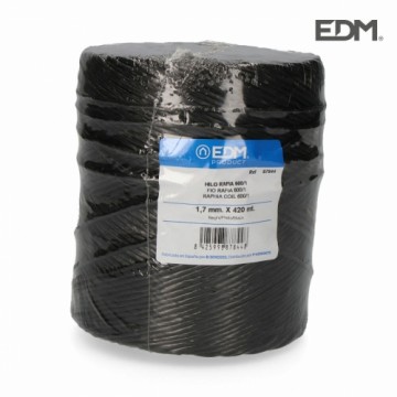 Катушечная нить EDM 600/1 Чёрный Рафия