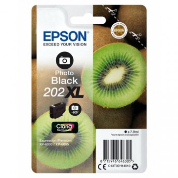 Oriģinālais Tintes Kārtridžs Epson Singlepack Photo Black 202XL Claria Premium Ink Melns