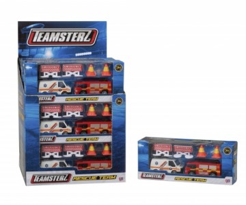 TEAMSTERZ Игровой комплект с металлическими машинками "Спасательная команда"
