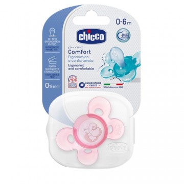 CHICCO Fizioloģiskās formas māneklis Comfort, 0 m+, rozā