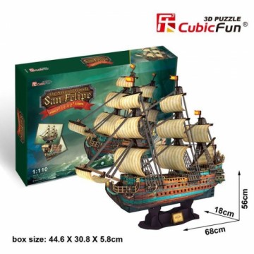 CubicFun 3D Puzle kuģis "The San Felipe"