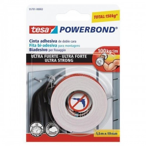 Клейкая лента TESA Powerbond Ultra Strong (19 mm x 1,5 m) image 1
