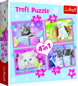 Trefl Puzzles TREFL Комплект пазлов 4в1 Котята