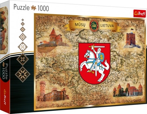 Trefl Puzzles TREFL Puzle Lietuva, 1000 gab. image 1