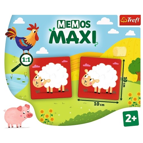 Trefl Games TREFL Memo Maxi Lauku sētas dzīvnieki image 2