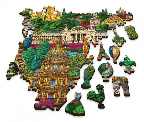Trefl Puzzles TREFL Koka puzle - Francijas slavenās vietas, 1000gb image 3