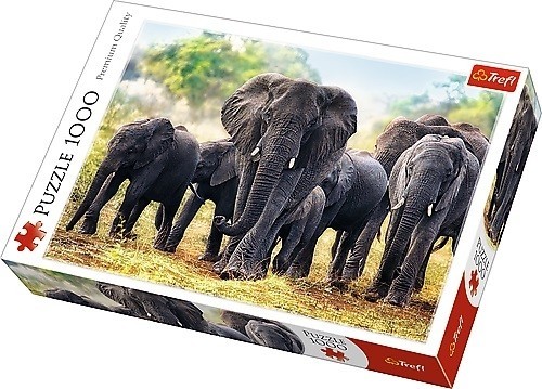 Trefl Puzzles TREFL Puzle ziloņi, 1000 gab. image 1