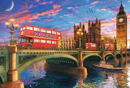 Trefl Puzzles TREFL Koka puzle - Vestminsteras pils, Big Bens, Londona, 500gb image 2