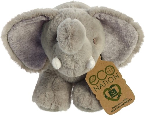 AURORA Eco Nation Plīša rotaļlieta Zilonis, 15 cm image 4