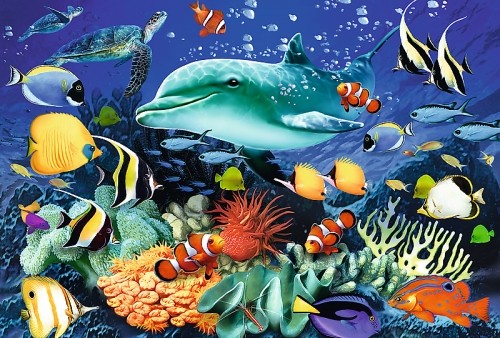 Trefl Puzzles TREFL Koka puzle - Jūras dzīve, 500gb image 2