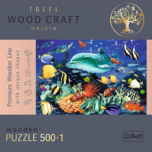 Trefl Puzzles TREFL Koka puzle - Jūras dzīve, 500gb image 5