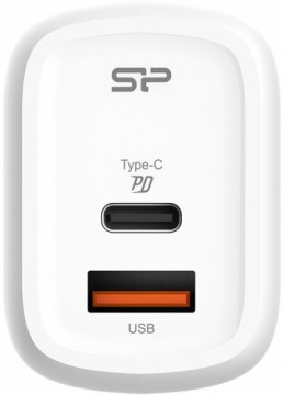 Silicon Power charger USB-C - USB QM25 30W, white