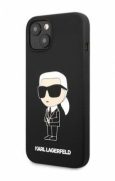 Karl Lagerfeld  
       Apple  
       iPhone 13 Liquid Silicone Ikonik NFT Case 
     Black