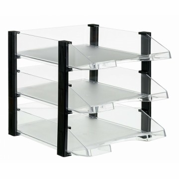 Set of organiser trays Archivo 2000 3 gb. Caurspīdīgs A4 (35 x 28,5 x 28 cm)