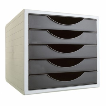 Modular Filing Cabinet Archivo 2000 ArchivoTec Serie 4000 5 atvilktnes Din A4 Melns (34 x 27 x 26 cm)