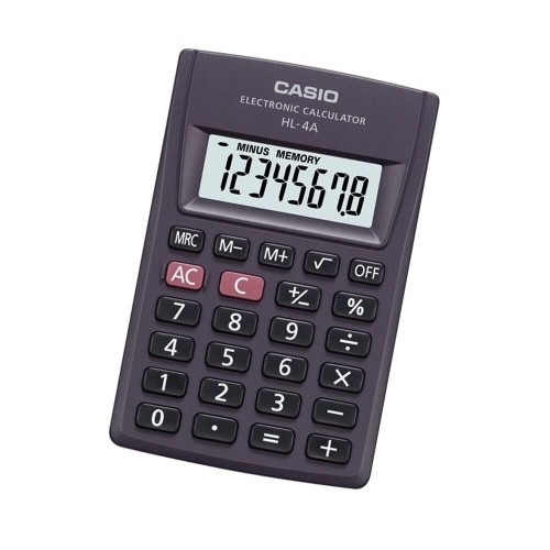 Kalkulators Casio HL-4A Pelēks Sveķi (8 x 5 cm) image 1