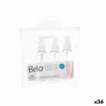 Berilo Дорожный набор Прозрачный Белый Пластик (36 штук)