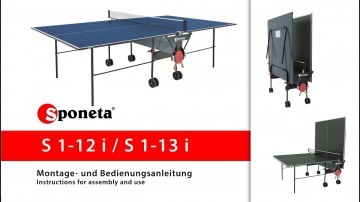 SPONETA S1-13i (zils) Tenisa galds