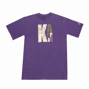 Vīriešu Krekls ar Īsām Piedurknēm Kappa Sportswear Logo Violets