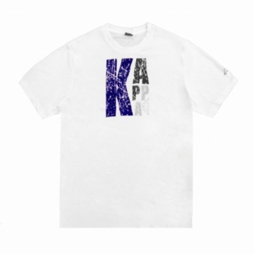 Vīriešu Krekls ar Īsām Piedurknēm Kappa Sportswear Logo Balts