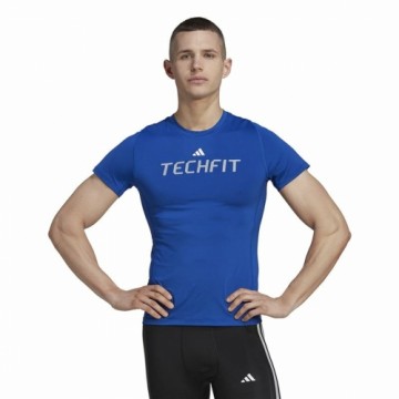 Футболка с коротким рукавом мужская Adidas techfit Graphic  Синий