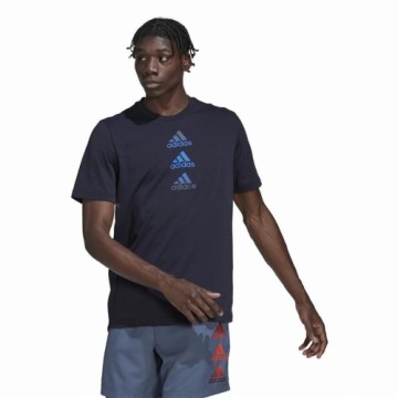 Vīriešu Krekls ar Īsām Piedurknēm Adidas Designed To Move Logo