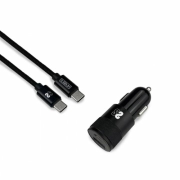Универсальное USB-зарядное для авто + USB-кабель C Subblim