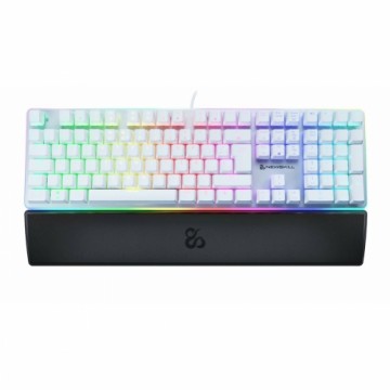 Spēļu Klaviatūra Newskill Suiko Ivory Spāņu Qwerty Balts LED RGB