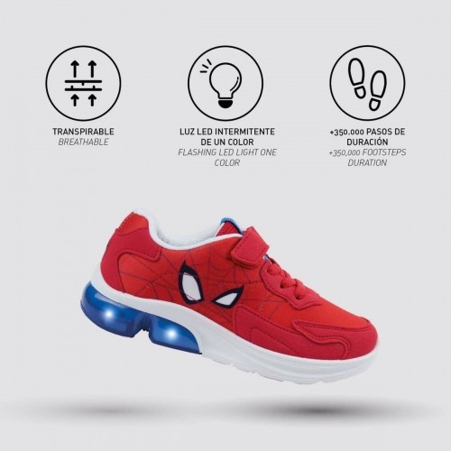 Кроссовки со светодиодами Spiderman Красный image 3