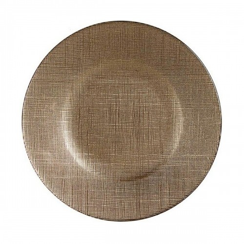 Vivalto Плоская тарелка Позолоченный Cтекло 6 штук (21 x 2 x 21 cm) image 2